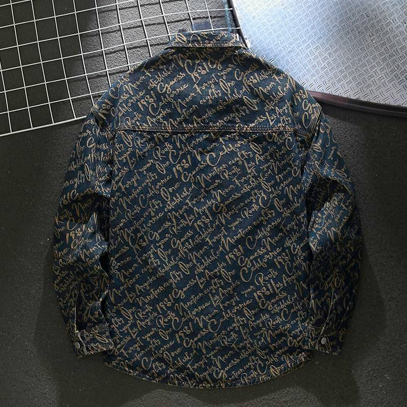 LAURENT MONACO | VESTE EN DENIM BRODÉE POUR HOMME