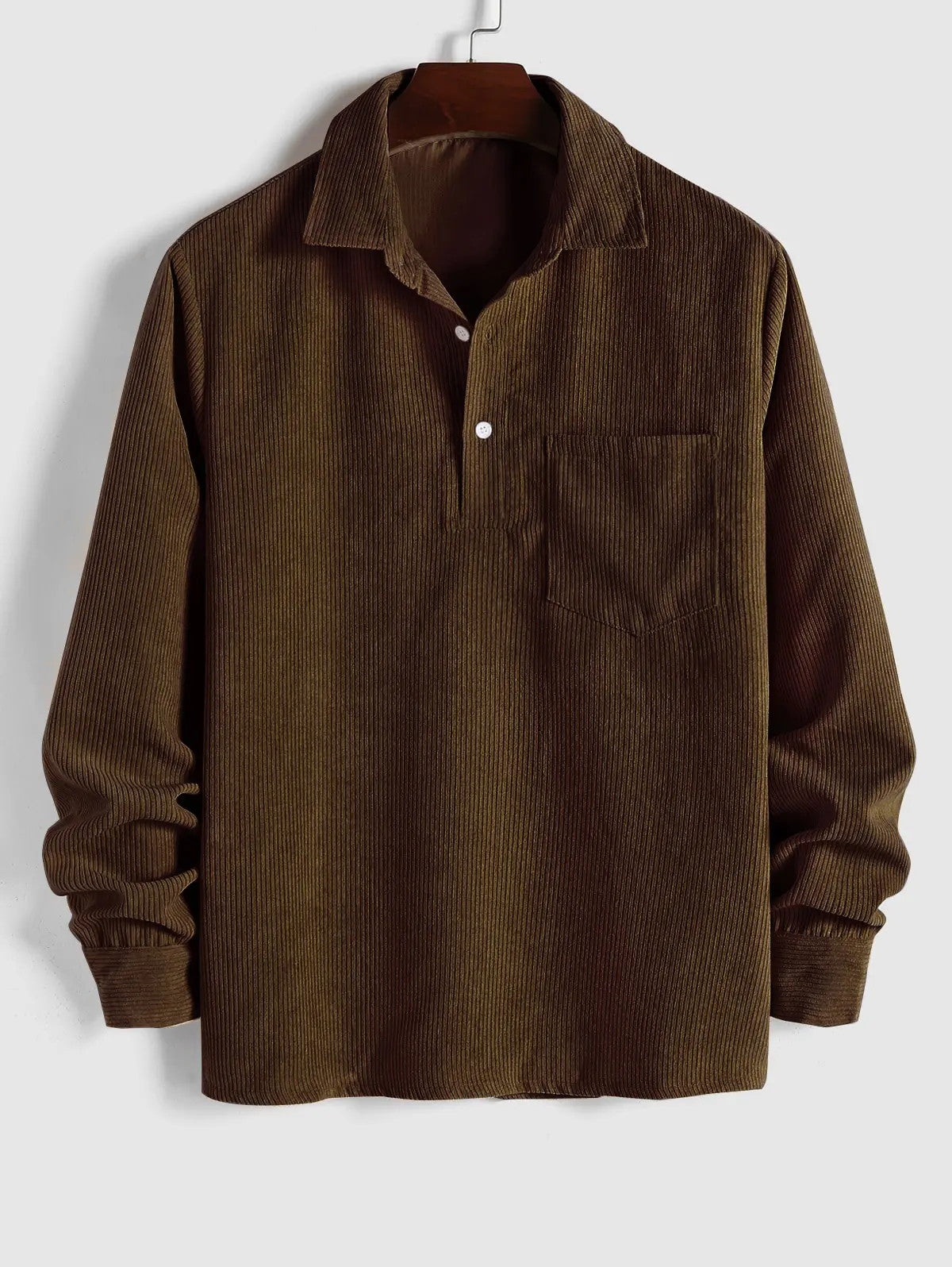 LAURENT MONACO | CHEMISE MANCHES LONGUES DEMI-BOUTONS POUR HOMME