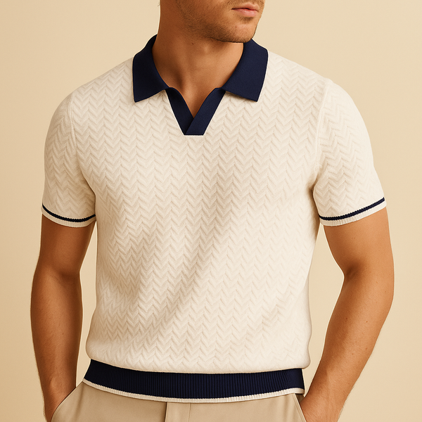 LUCA | POLO SHIRT EN TISSU RICCIO DE — alt view