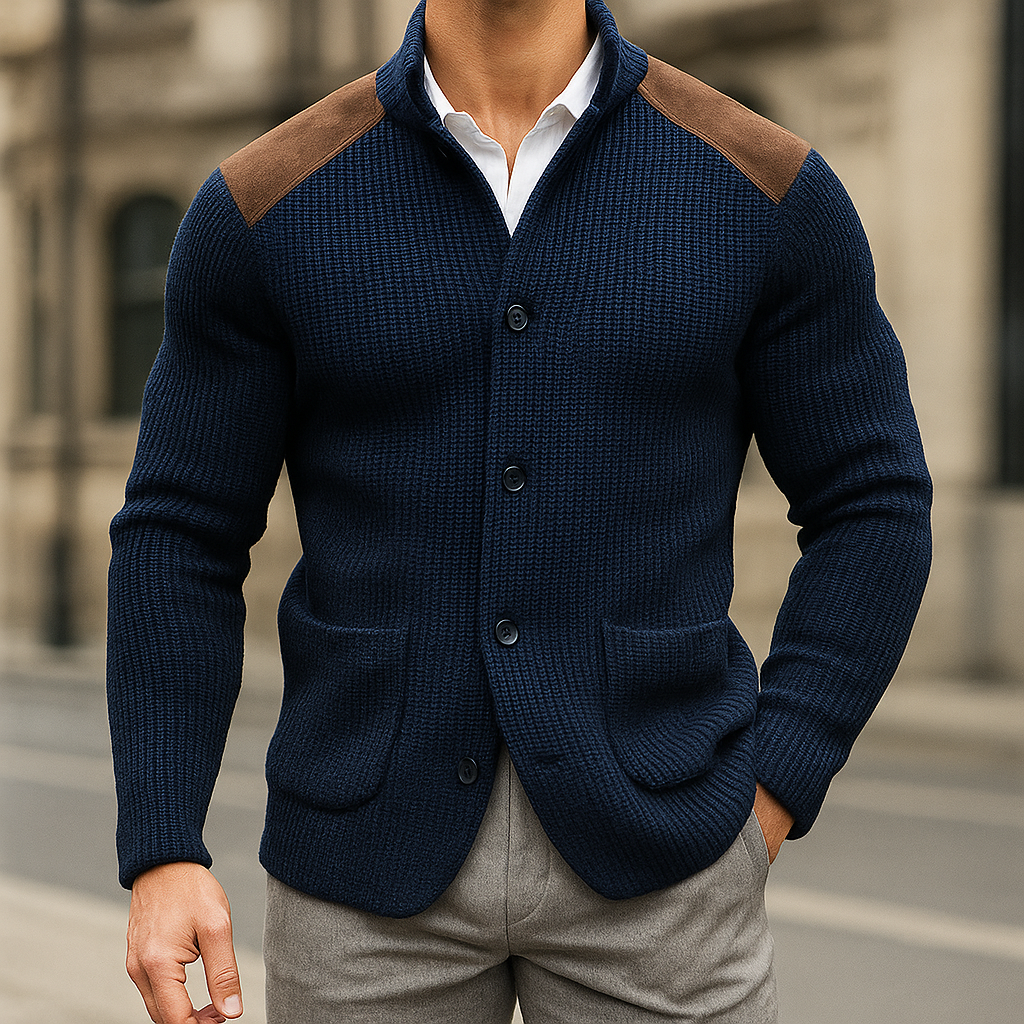 LAURENT MONACO | BLAZER EN MAILLE TEXTURÉE POUR HOMME