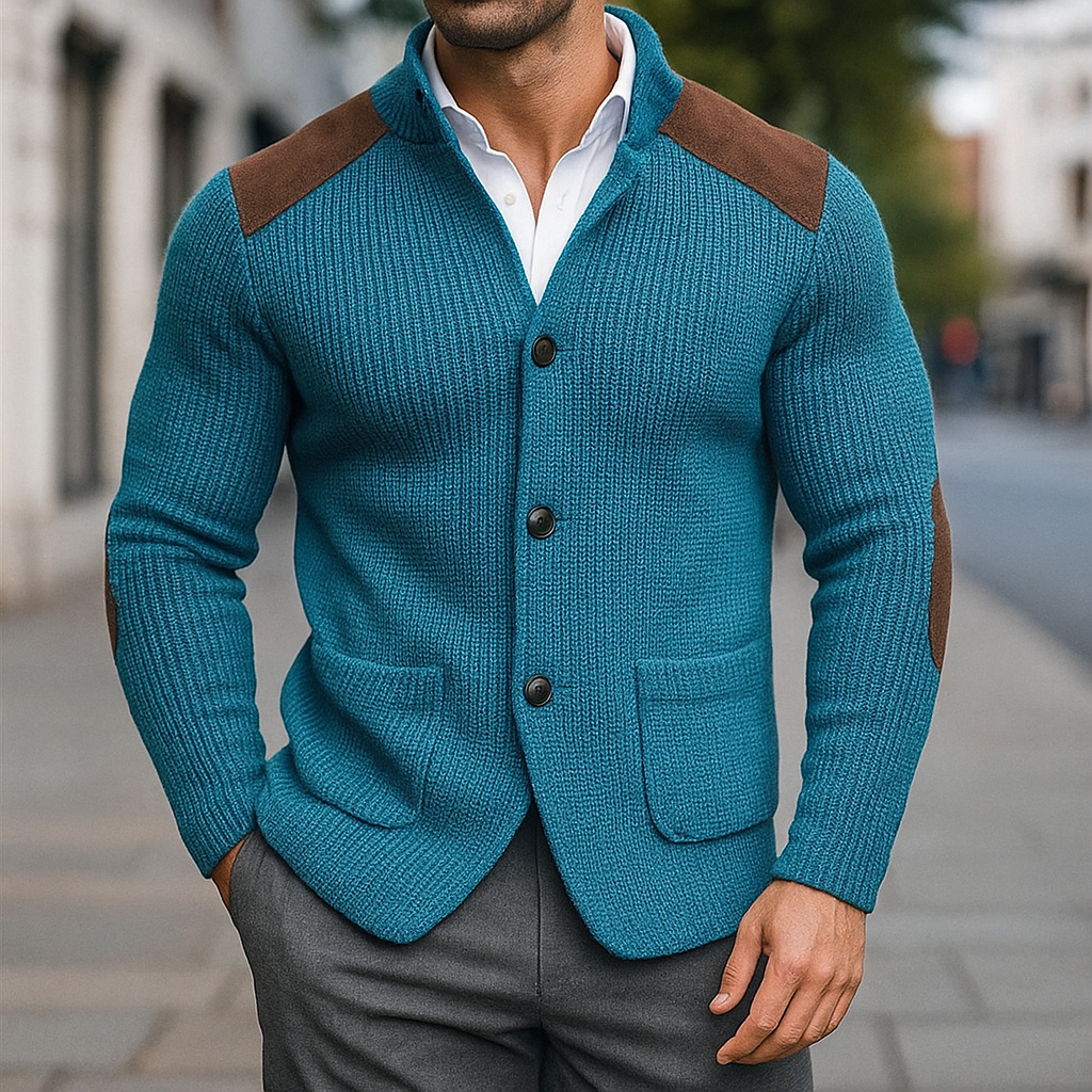 LAURENT MONACO | BLAZER EN MAILLE TEXTURÉE POUR HOMME