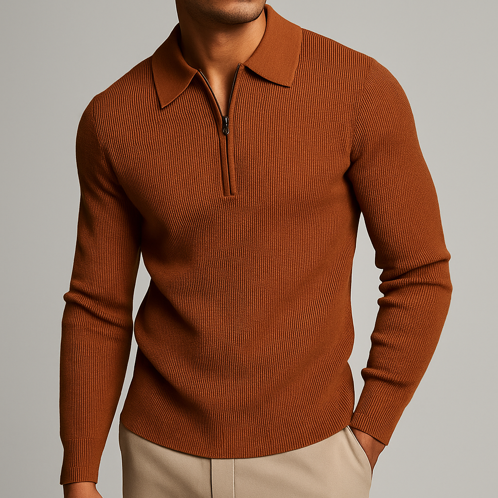 LAURENT MONACO | SWEAT CLASSIQUE EN MAILLE WAFFLE POUR HOMME
