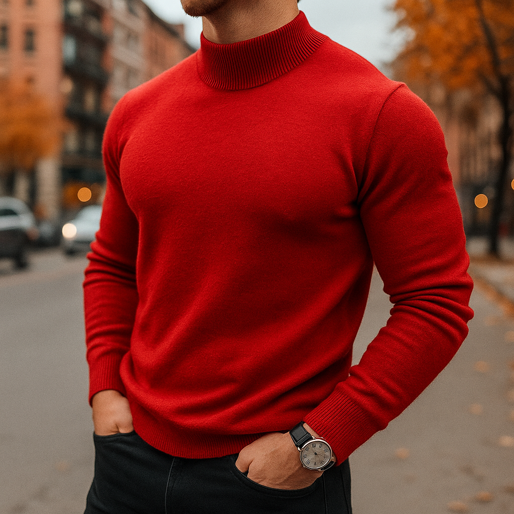 LAURENT MONACO | PULL DEMI-COL POUR HOMMES