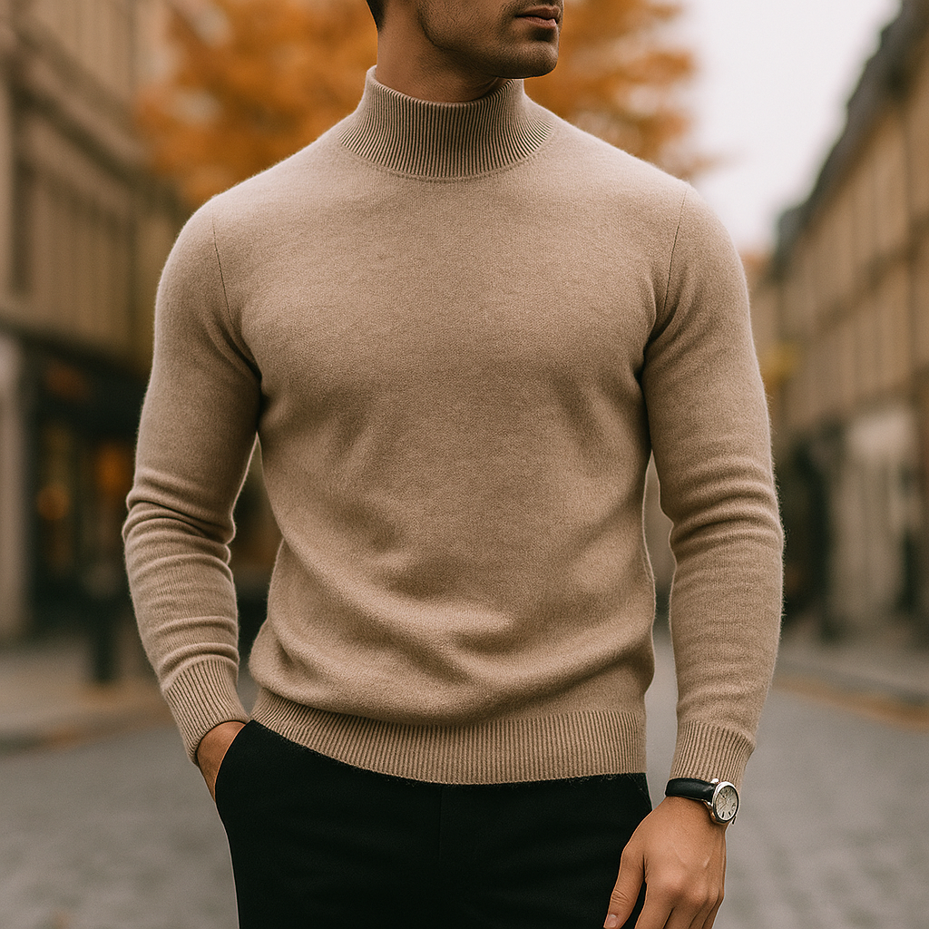 LAURENT MONACO | PULL À COL EN LAINE POUR HOMME