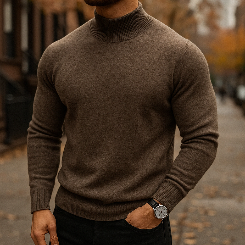 LAURENT MONACO | PULL DEMI-COL POUR HOMMES