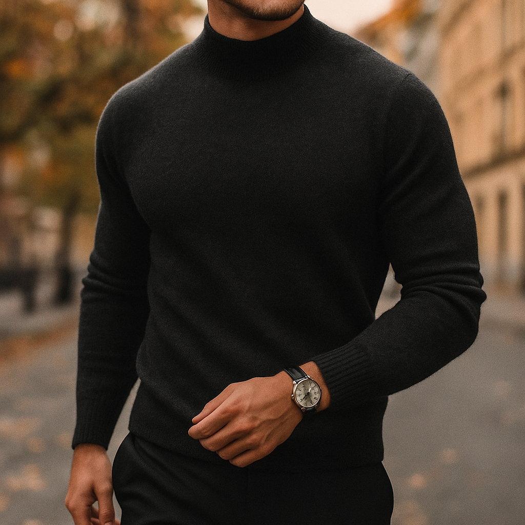 LAURENT MONACO | PULL DEMI-COL POUR HOMMES