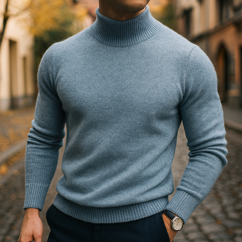 LAURENT MONACO | PULL À COL EN LAINE POUR HOMME