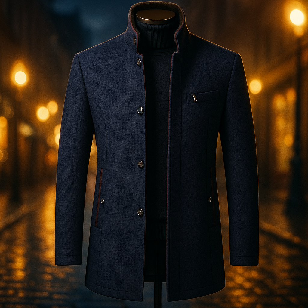 LAURENT MONACO | MANTEAU EN MÉLANGE DE LAINE POUR HOMME