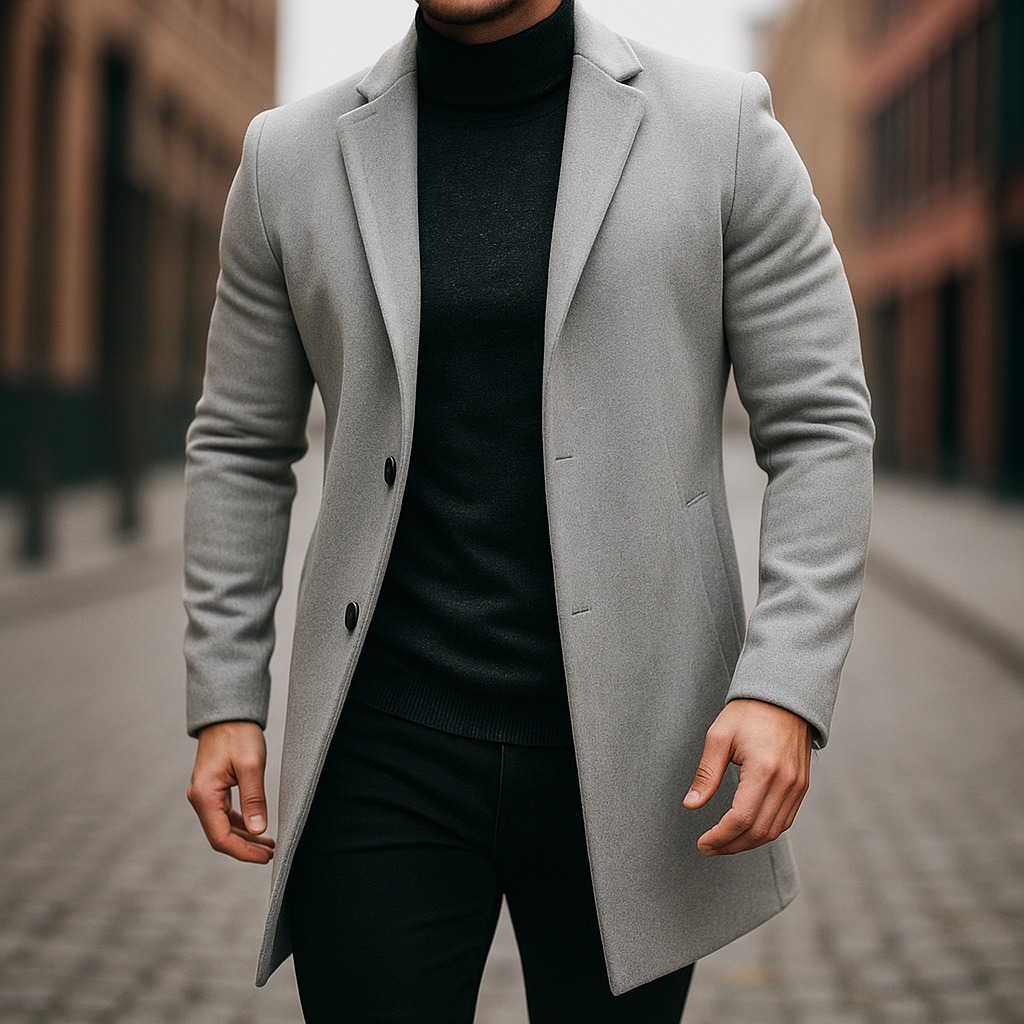 DUMONT LYON | TRENCH EN LAINE POUR HOMMES