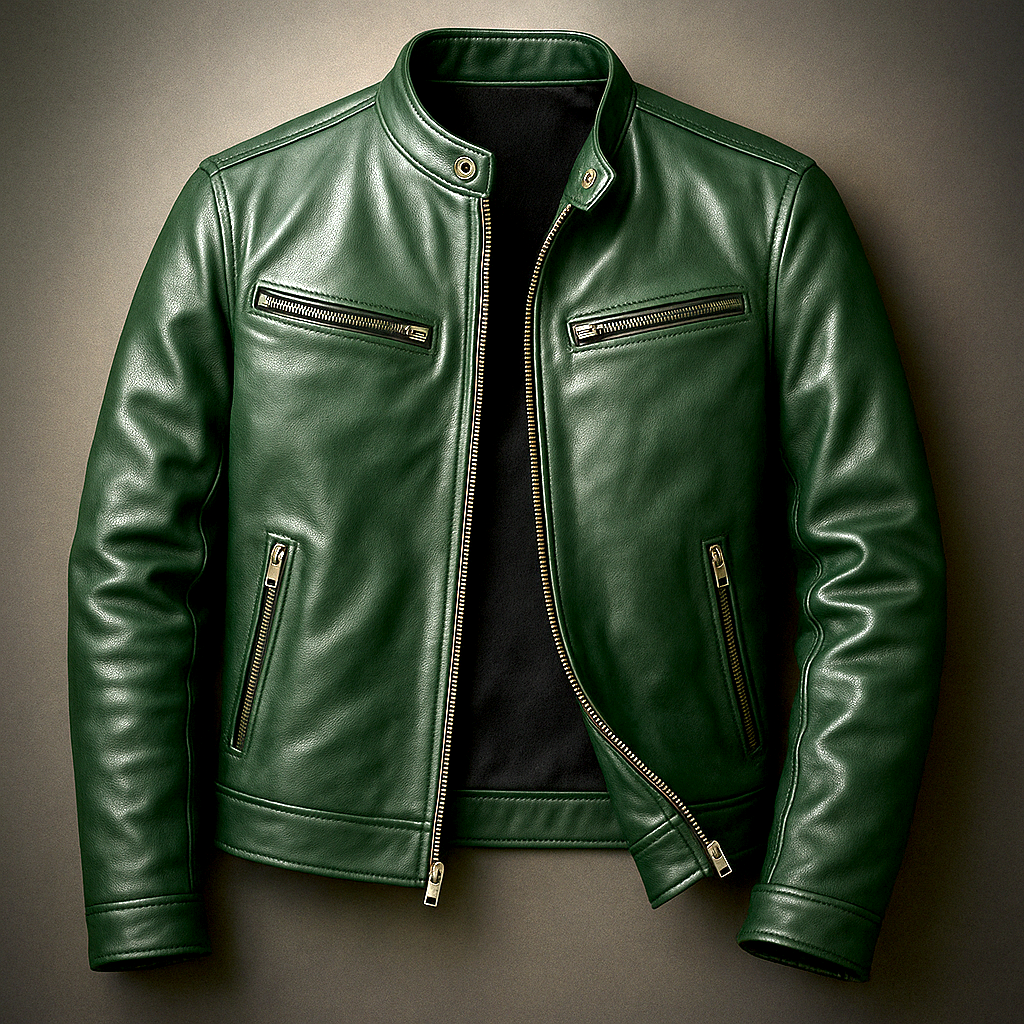 LAURENT MONACO | VESTE MOTO MINIMALISTE POUR HOMMES