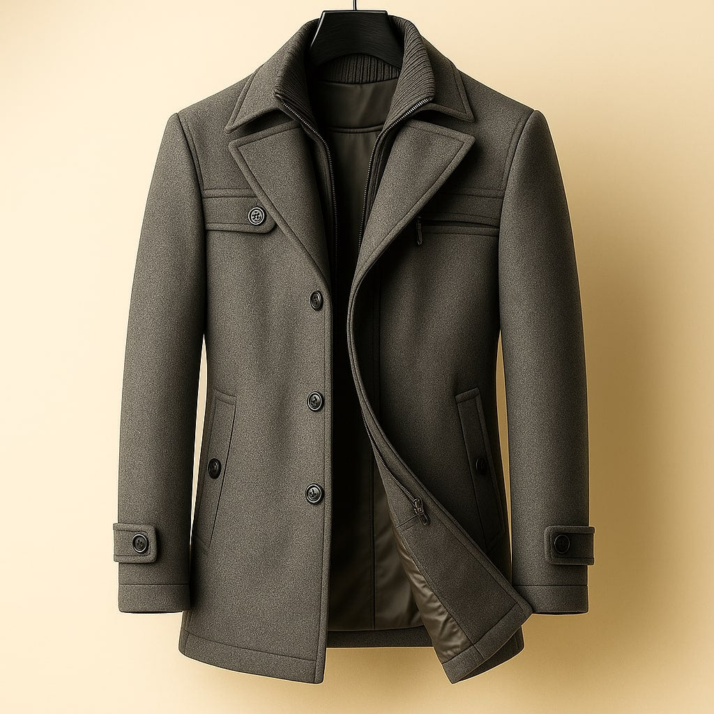 LAURENT MONACO | MANTEAU LONG EN LAINE POUR HOMME