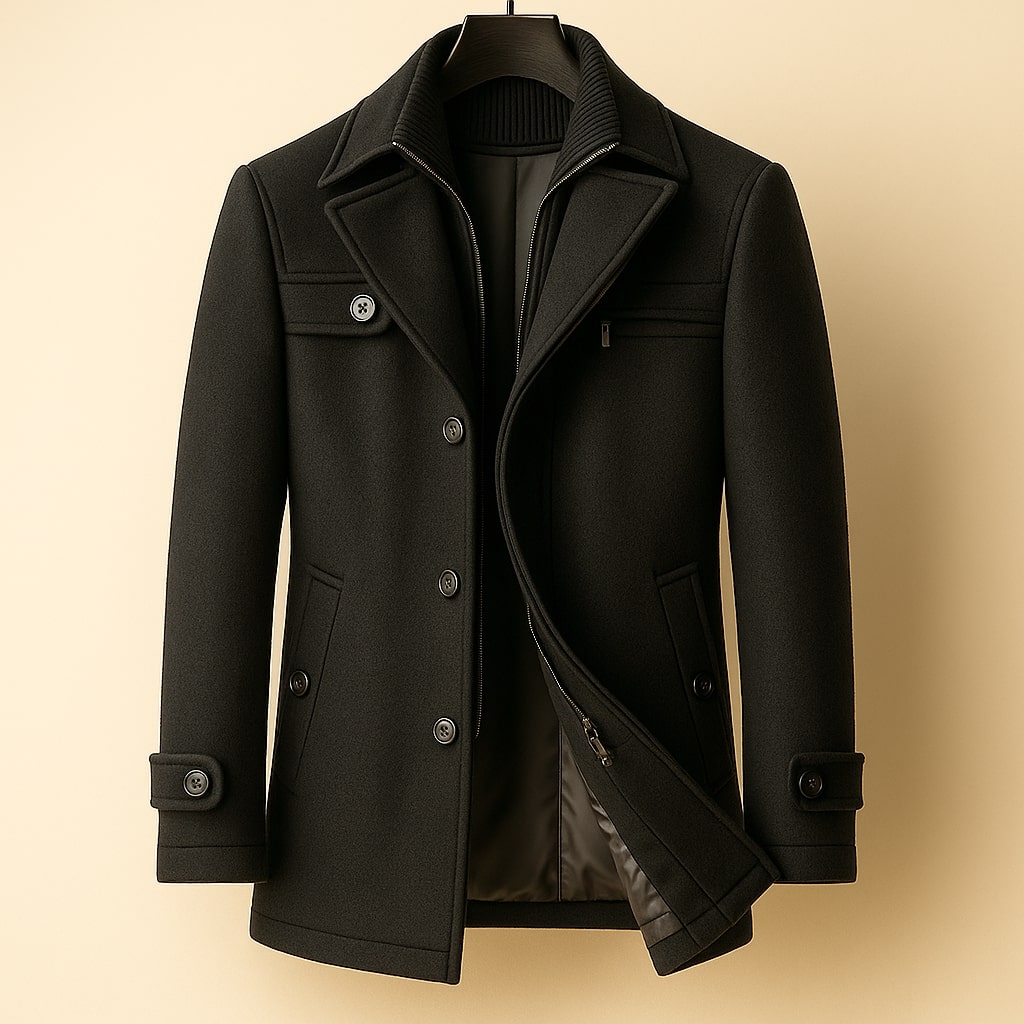 LAURENT MONACO | MANTEAU LONG EN LAINE POUR HOMME