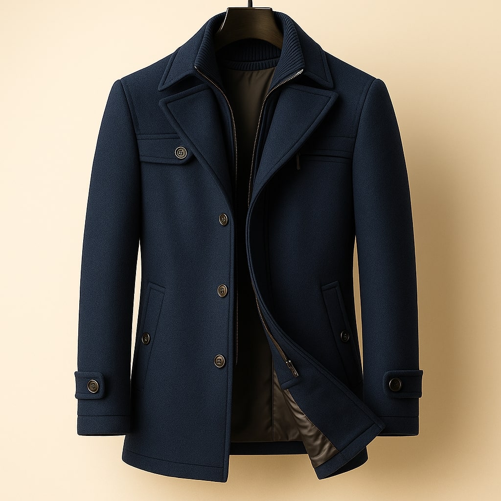 LAURENT MONACO | MANTEAU LONG EN LAINE POUR HOMME