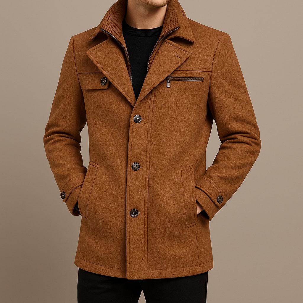 LAURENT MONACO | MANTEAU LONG EN LAINE POUR HOMME