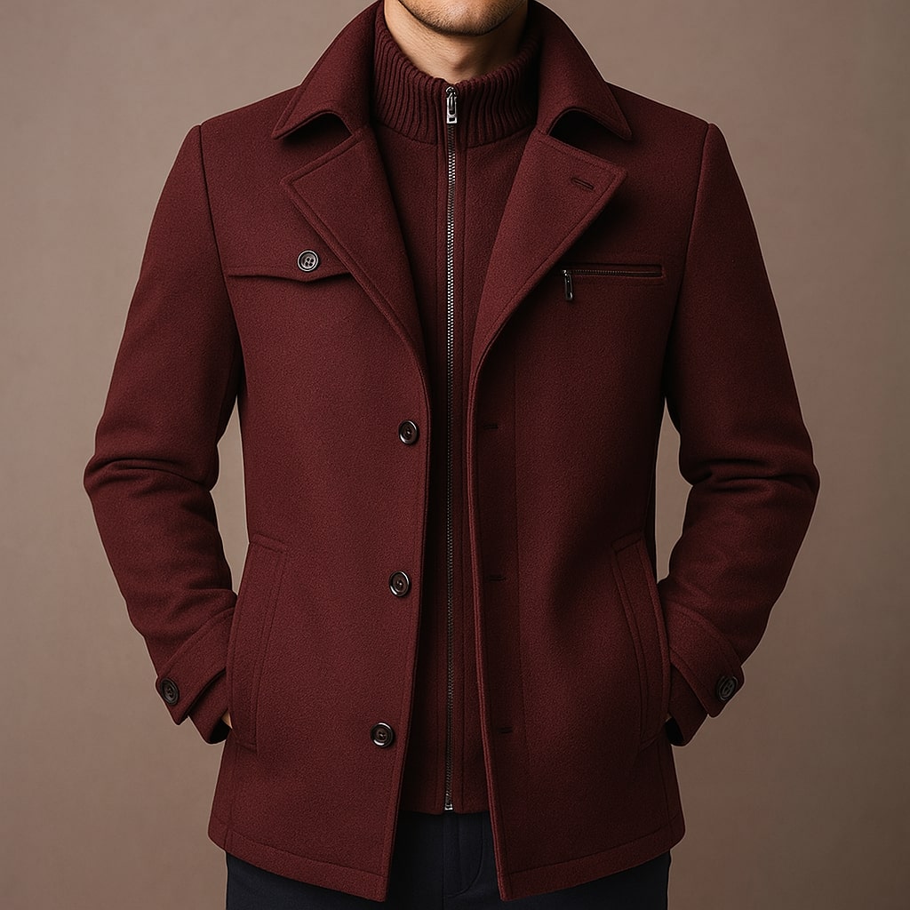 LAURENT MONACO | MANTEAU LONG EN LAINE POUR HOMME
