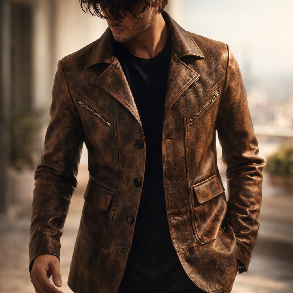 LAURENT MONACO | VESTE À PANNEAU STRUCTURÉ POUR HOMME