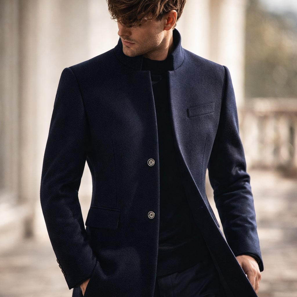 LAURENT MONACO | MANTEAU COL MONTANT POUR HOMME