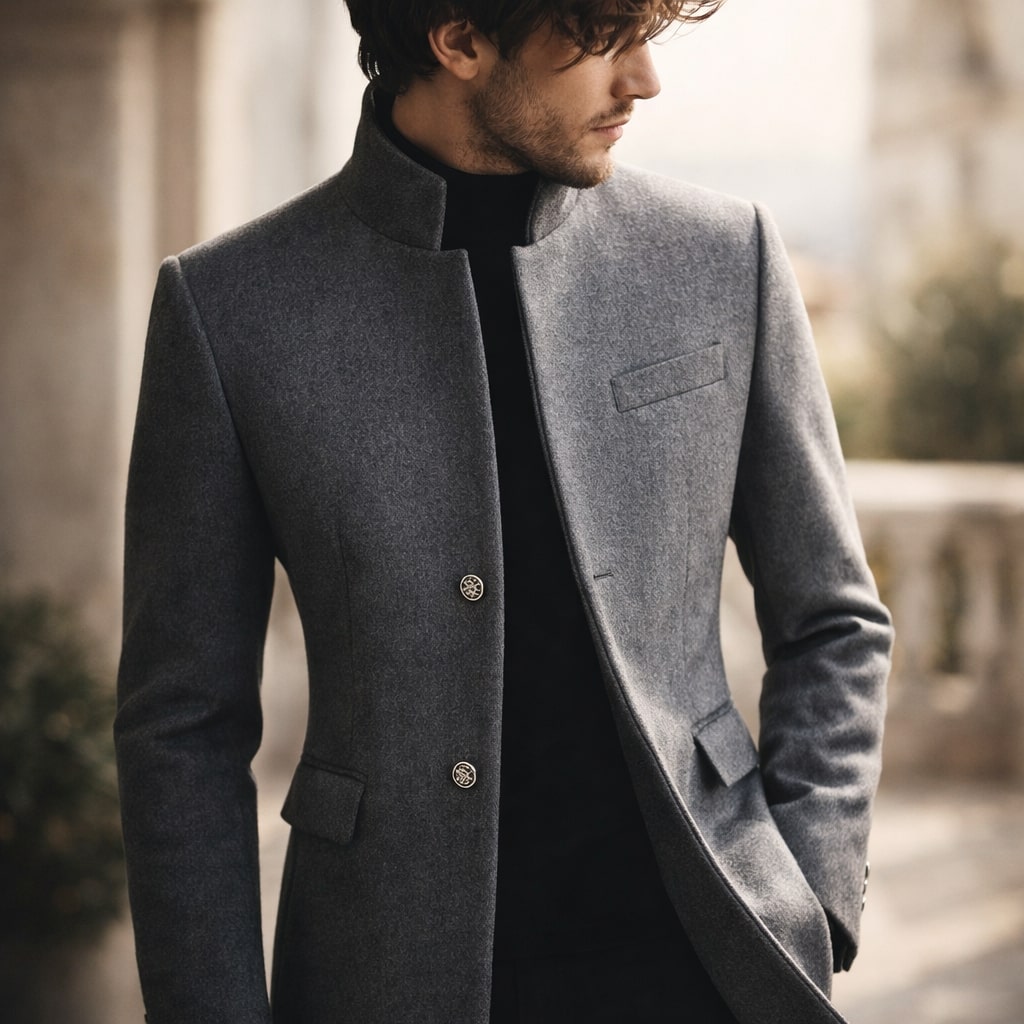 LAURENT MONACO | MANTEAU COL MONTANT POUR HOMME