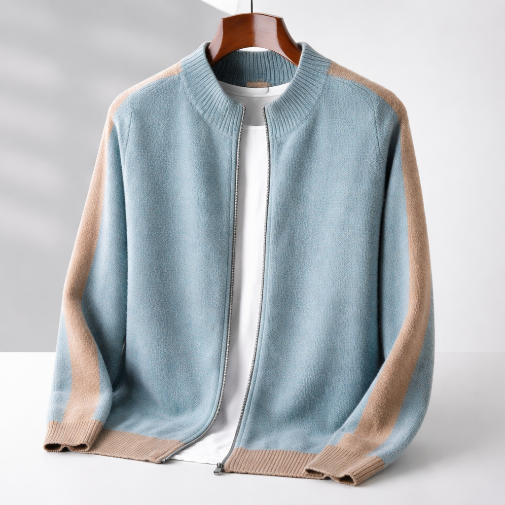 LAURENT MONACO | VESTE ÉLÉGANTE EN LAINE MÉRINOS POUR HOMME