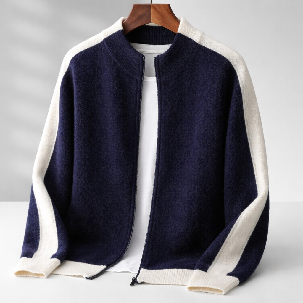 LAURENT MONACO | VESTE ÉLÉGANTE EN LAINE MÉRINOS POUR HOMME