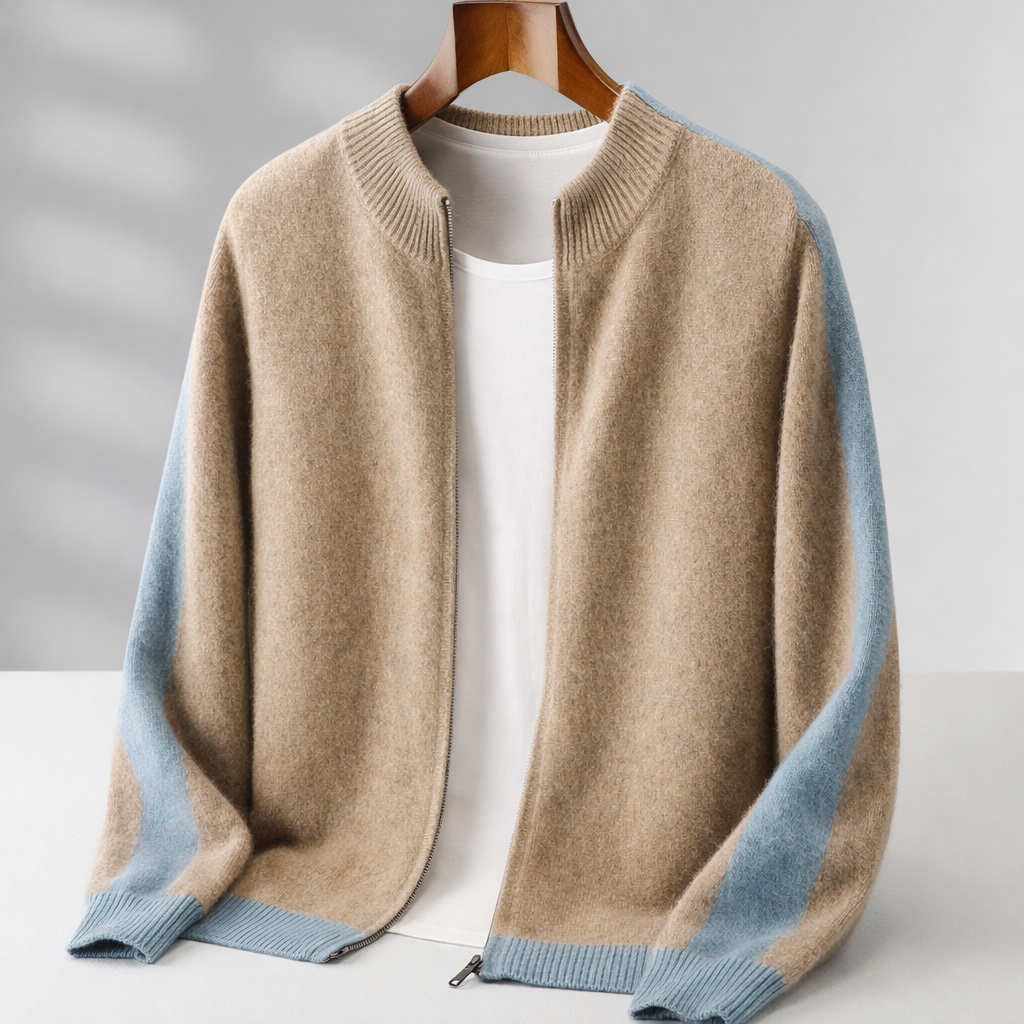 LAURENT MONACO | VESTE ÉLÉGANTE EN LAINE MÉRINOS POUR HOMME