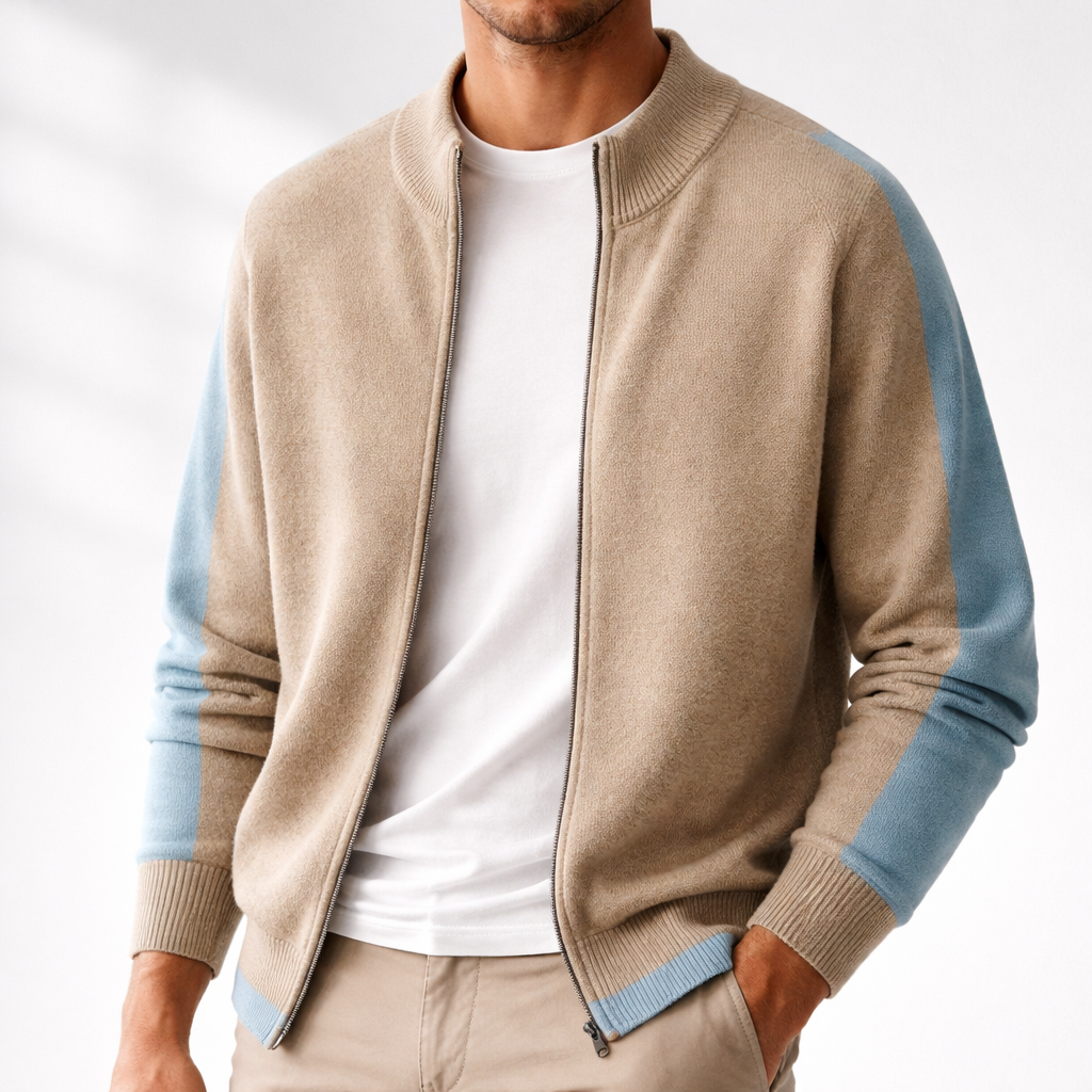 LAURENT MONACO | VESTE ÉLÉGANTE EN LAINE MÉRINOS POUR HOMME