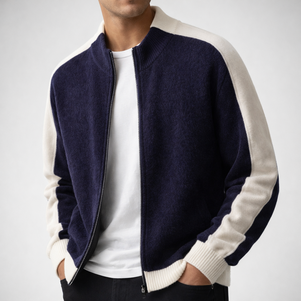 LAURENT MONACO | VESTE ÉLÉGANTE EN LAINE MÉRINOS POUR HOMME