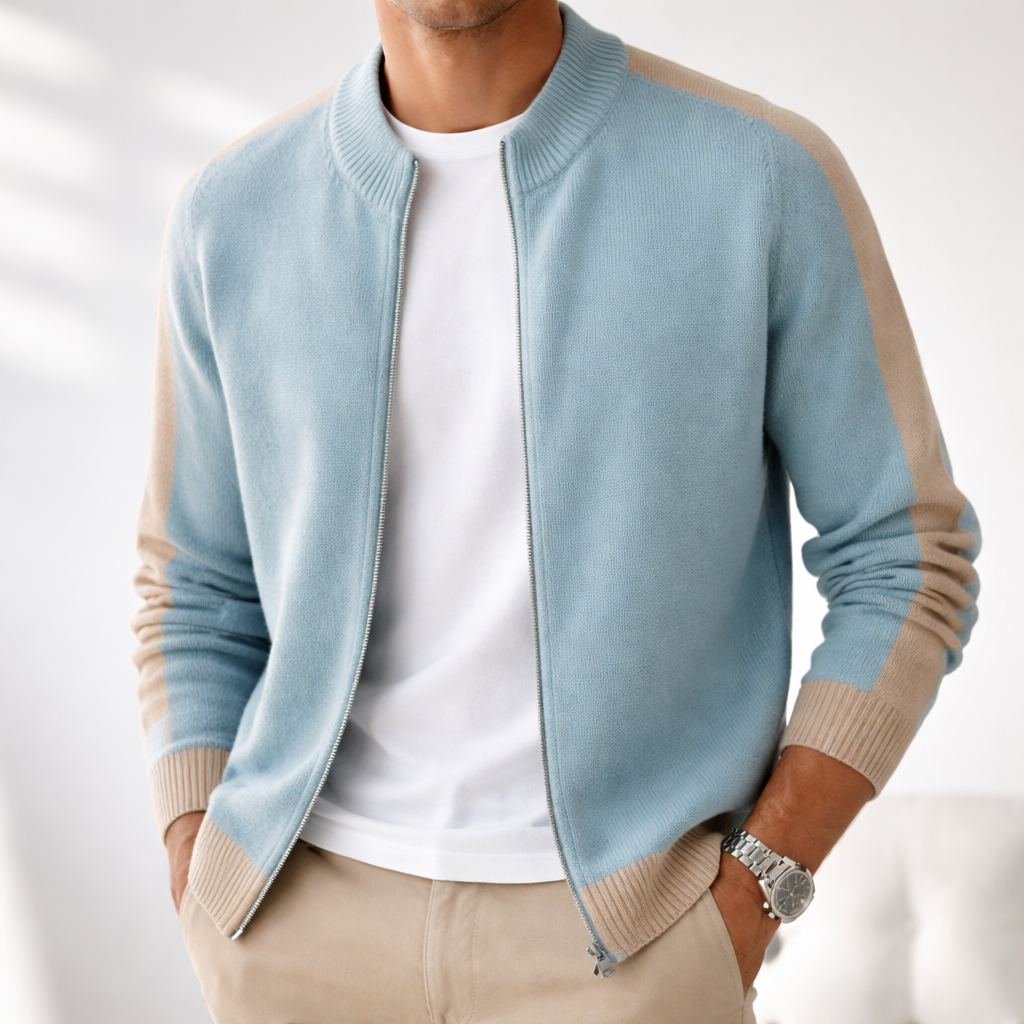 LAURENT MONACO | VESTE ÉLÉGANTE EN LAINE MÉRINOS POUR HOMME