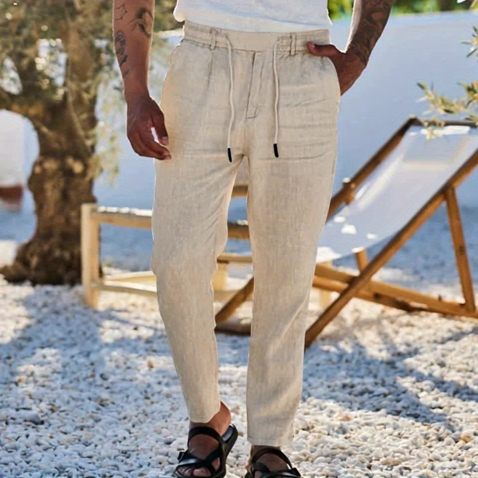 LAURENT MONACO | PANTALON À JAMBE DROITE POUR HOMMES