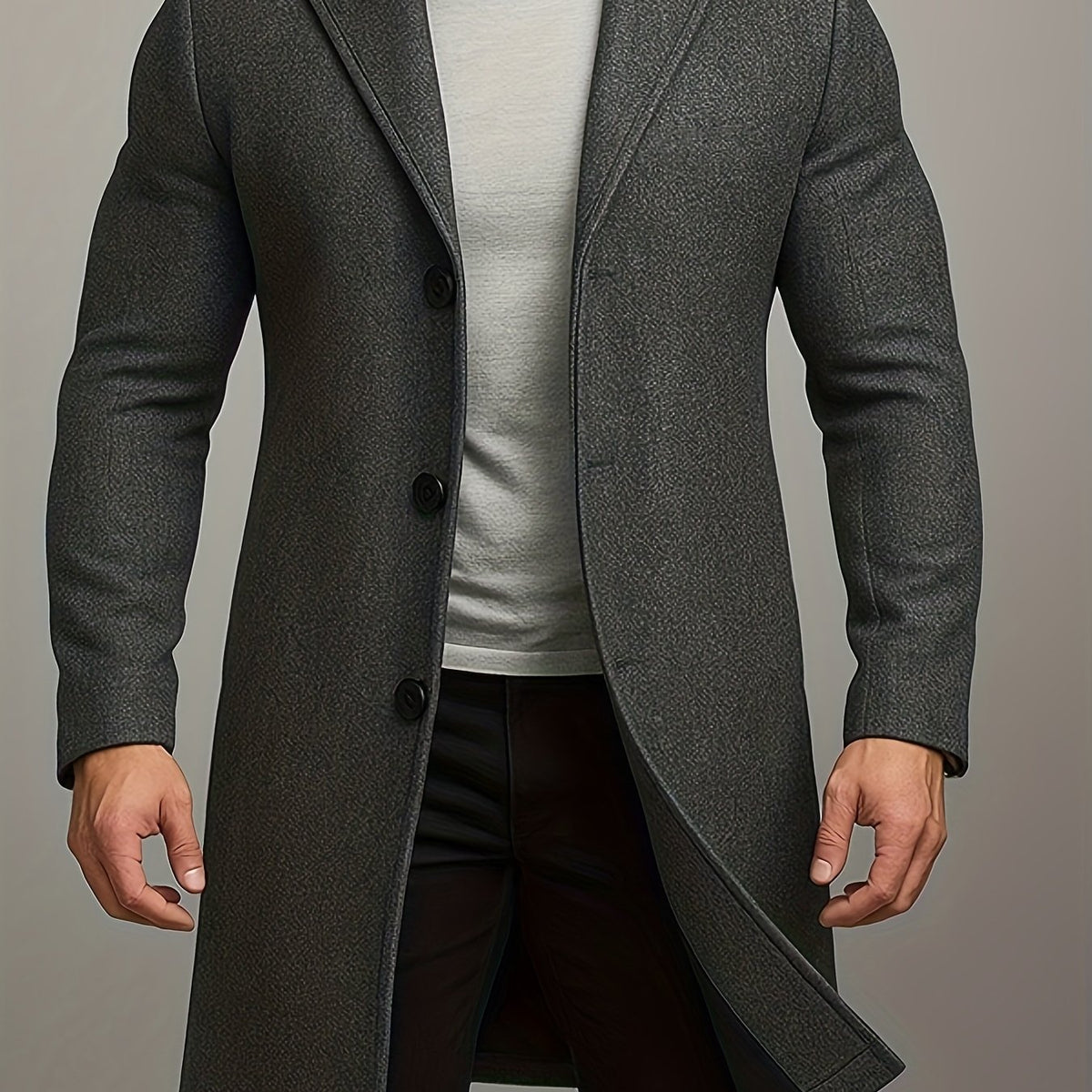 LAURENT MONACO | VESTE À REVERS ET BOUTONS POUR HOMMES