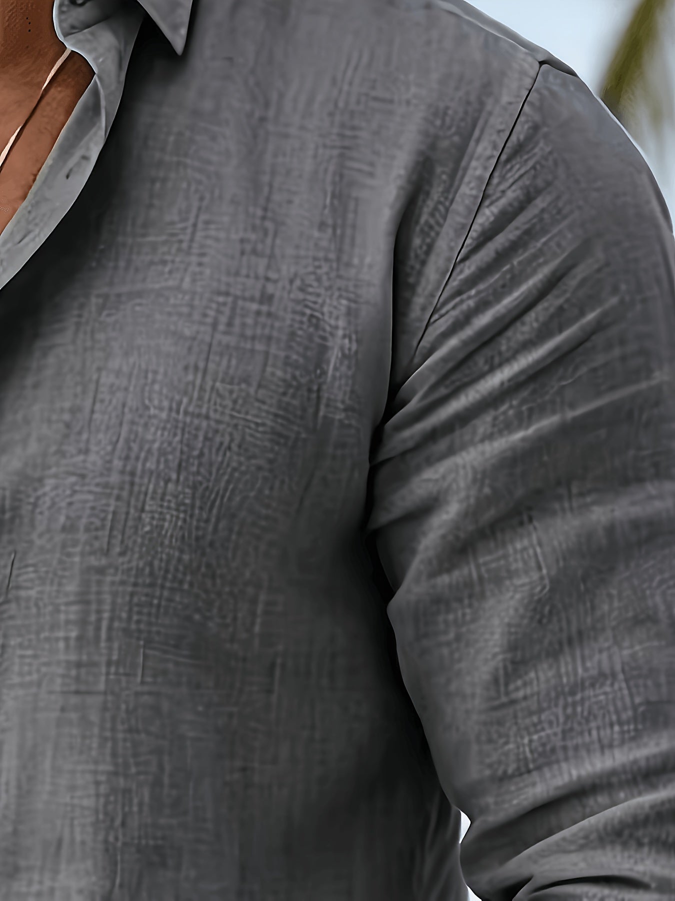 LAURENT MONACO | CHEMISE EN MÉLANGE DE LIN POUR HOMME