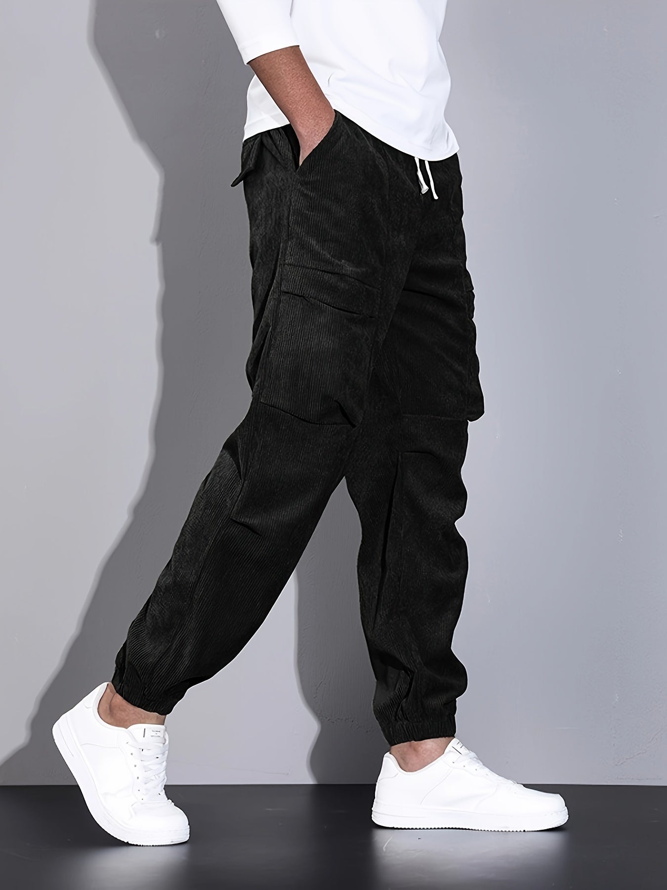 LAURENT MONACO | PANTALON CARGO EN CORDUROY