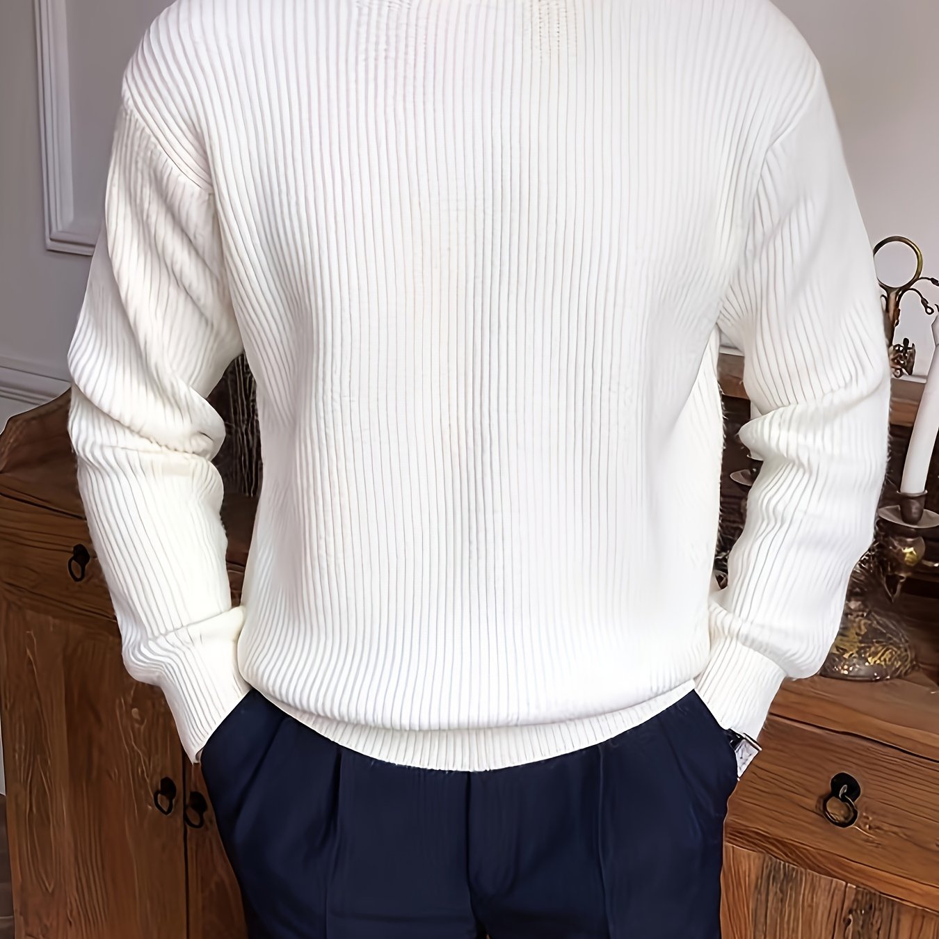 LAURENT MONACO | PULL EN MAILLE AMPLE POUR HOMMES