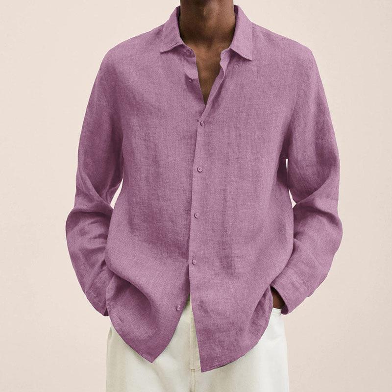LAURENT MONACO | CHEMISE À BOUTONS EN LIN POUR HOMME