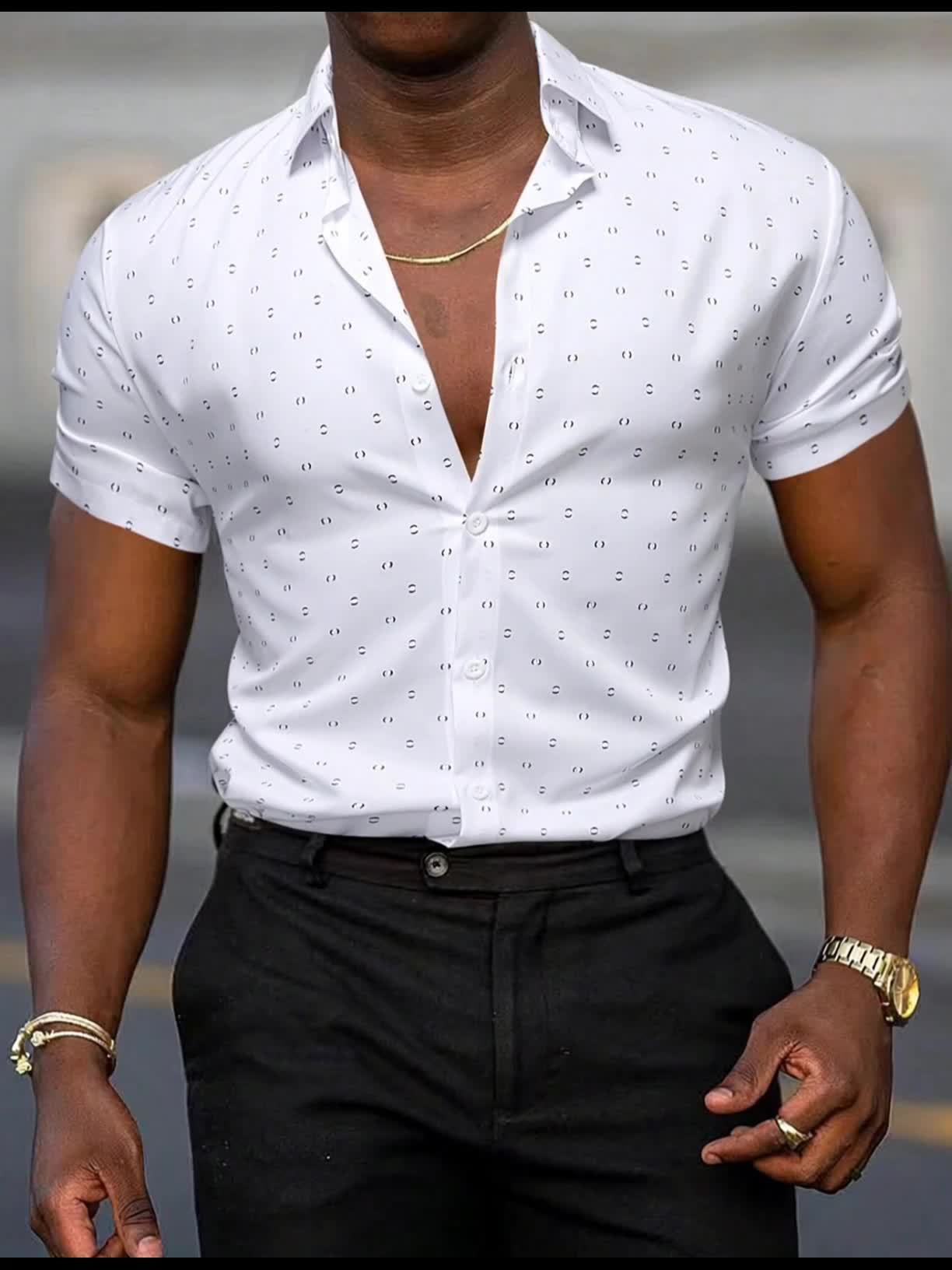 LAURENT MONACO | CHEMISE À IMPRIMÉ TROPICAL POUR HOMMES