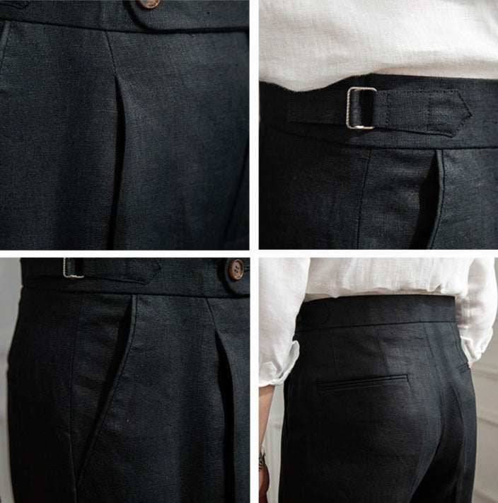 St. Barts | Pantalons en Lin avec Pinces