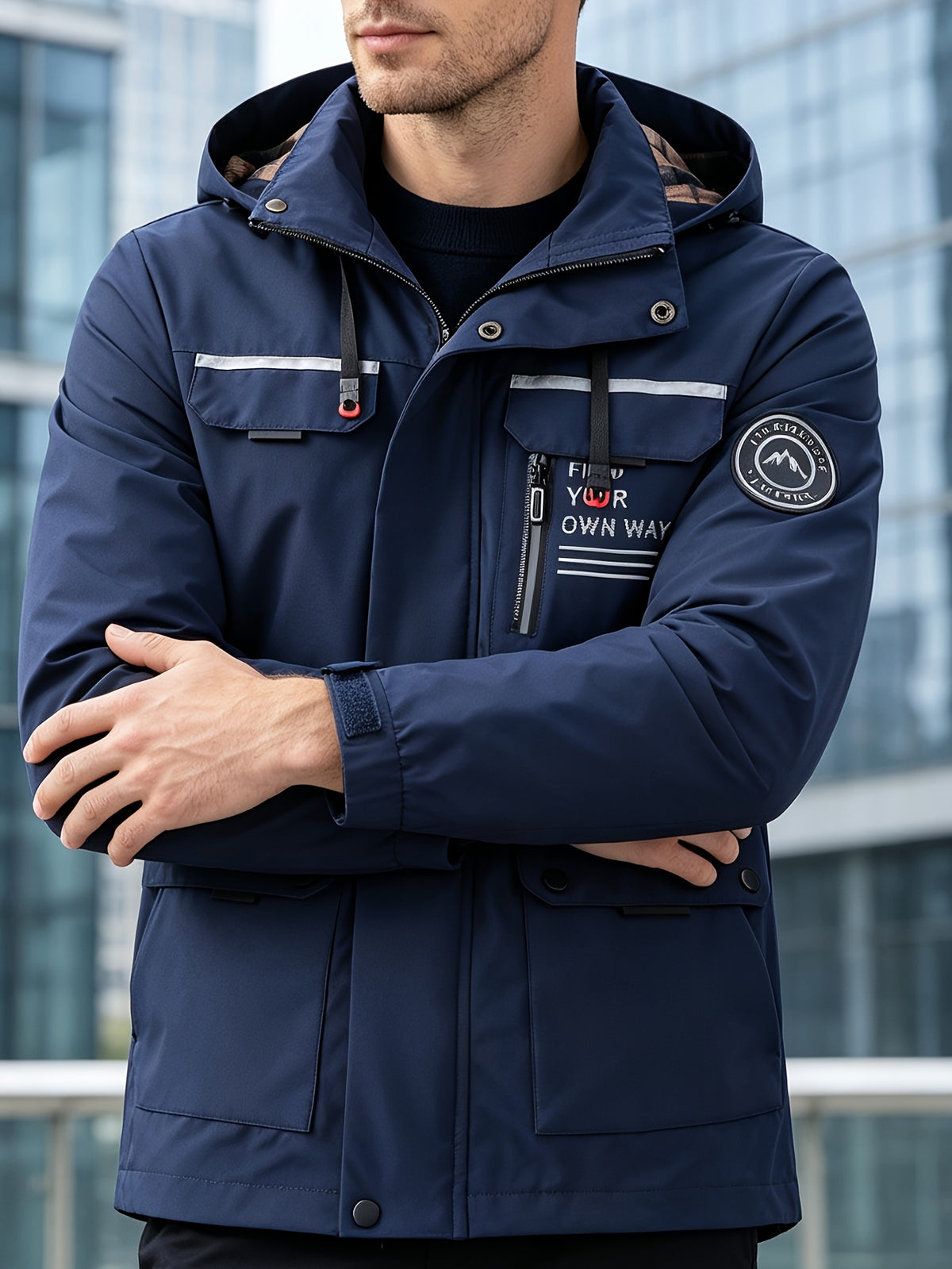 LAURENT MONACO | VESTE À CAPUCHE ET FERMETURE ÉCLAIR POUR HOMMES