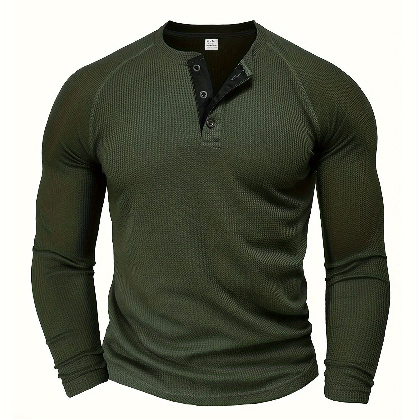 LAURENT MONACO | T-SHIRT HENLEY TEXTURÉ POUR HOMMES