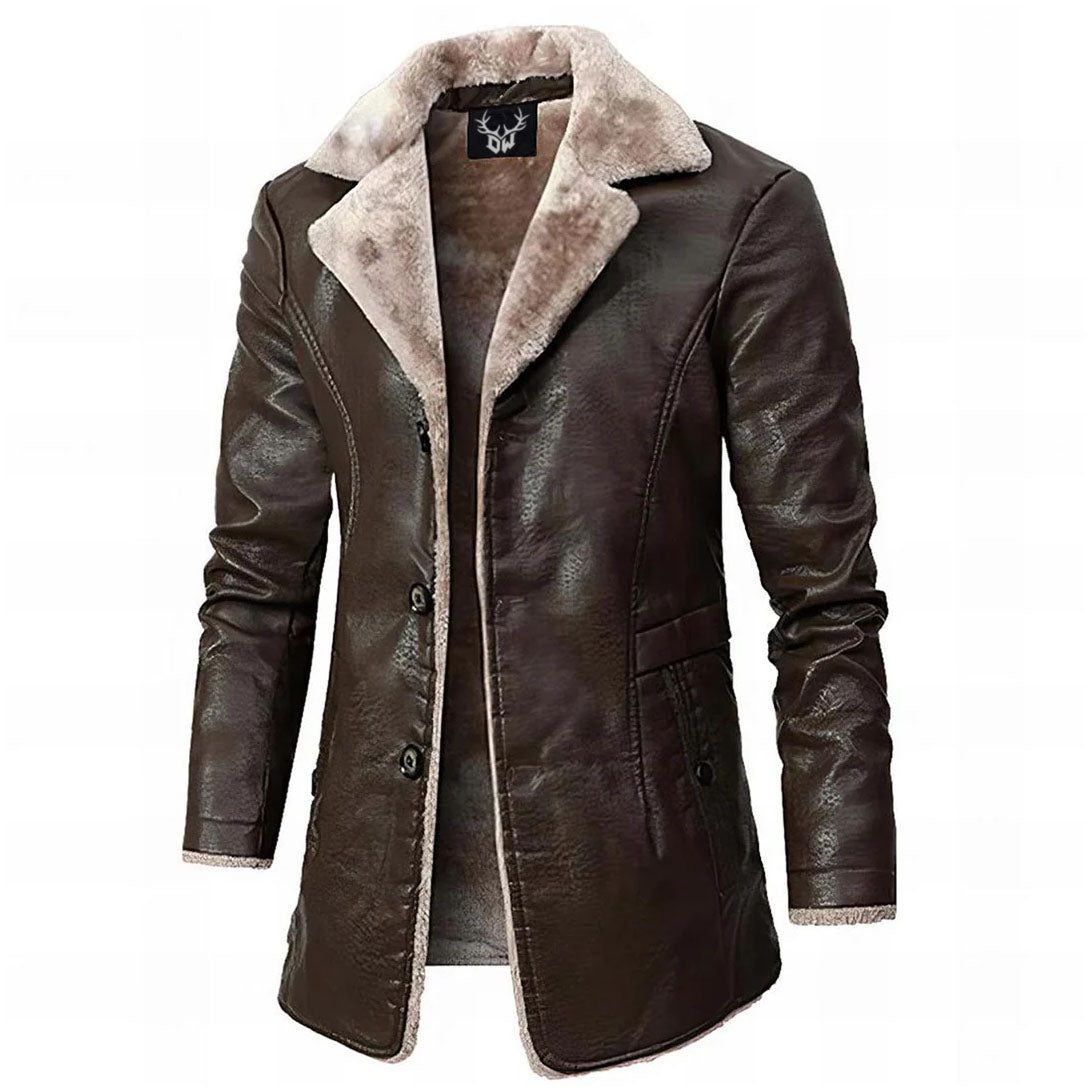 LAURENT MONACO | VESTE EN CUIR ÉLÉGANTE ET DÉCONTRACTÉE POUR HOMME