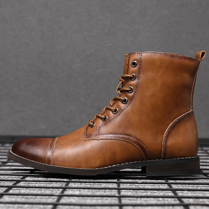 LAURENT MONACO | BOTTES DE VILLE BRUNIES POUR HOMME