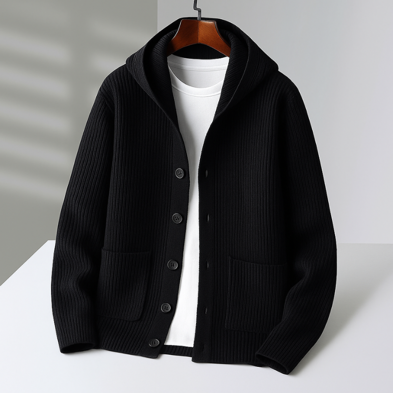 LAURENT MONACO | CARDIGAN À CAPUCHE POUR HOMME