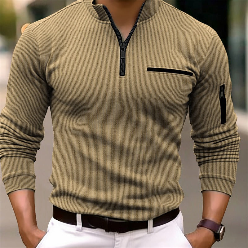 LAURENT MONACO | CHEMISE COL ZIPPÉ POUR HOMME