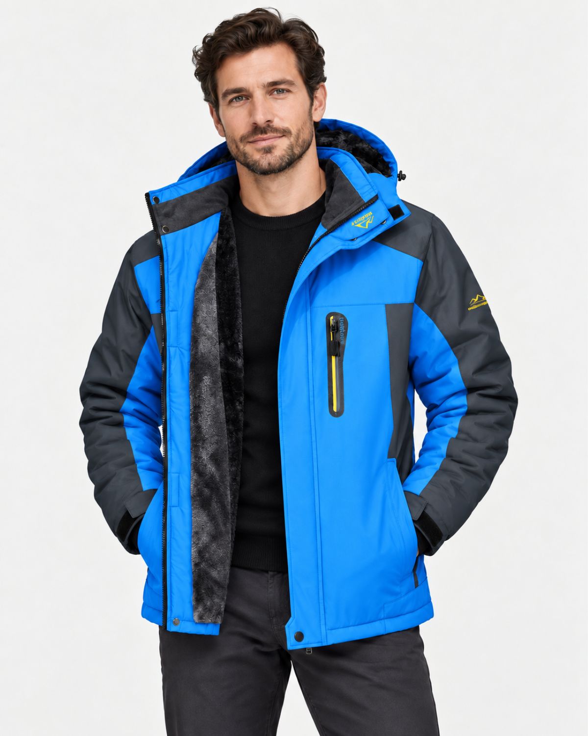LAURENT MONACO | VESTE D'HIVER À CAPUCHE POUR HOMMES