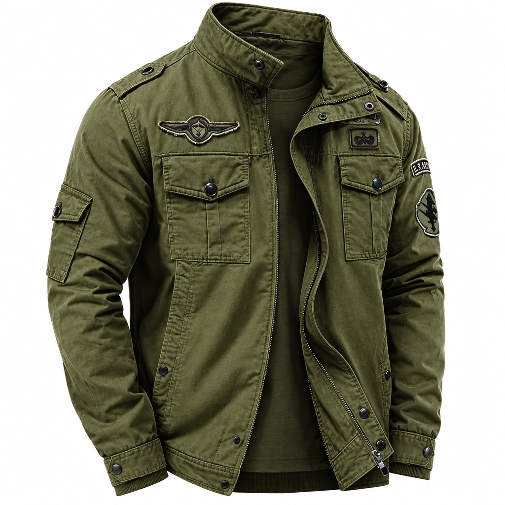 LAURENT MONACO | MANTEAU MILITAIRE STRUCTURÉ POUR HOMMES