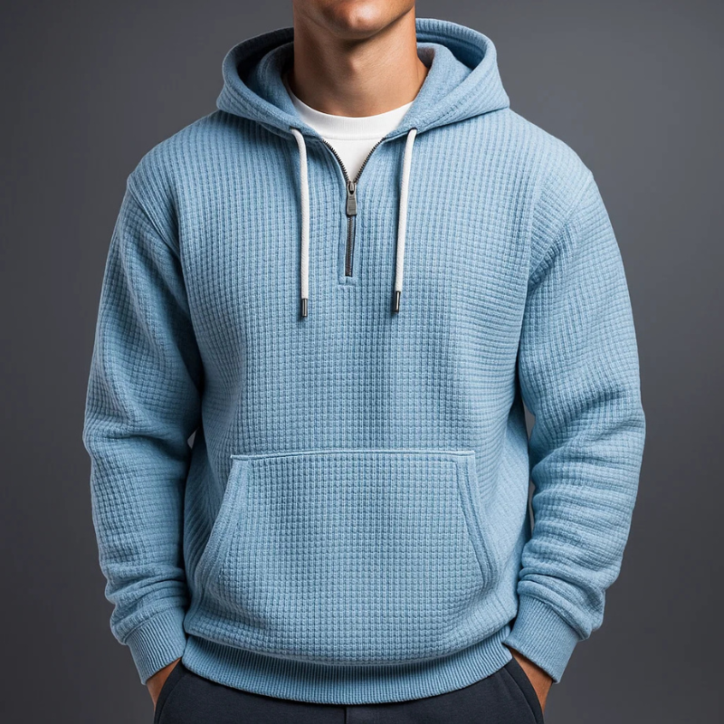 LAURENT MONACO | SWEAT À CAPUCHE EN MAILLE WAFFLE POUR HOMME