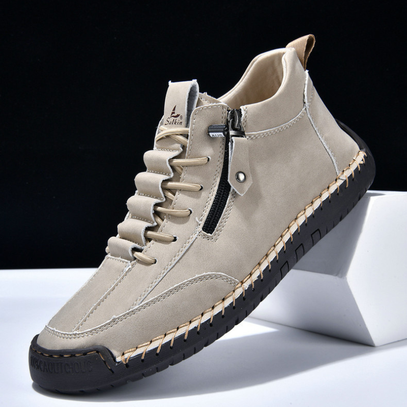 LAURENT MONACO | CHAUSSURES EN NABUK AVEC ZIP POUR HOMME