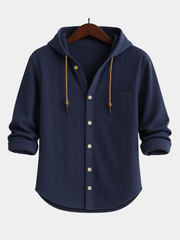 LAURENT MONACO | CHEMISE DE LUXE EN COTON DOUX AVEC CAPUCHE