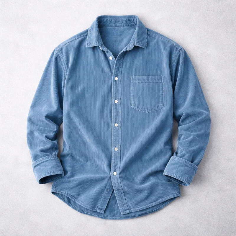 LAURENT MONACO | CHEMISE EN VELOURS CÔTELÉ DE COTON POUR HOMME