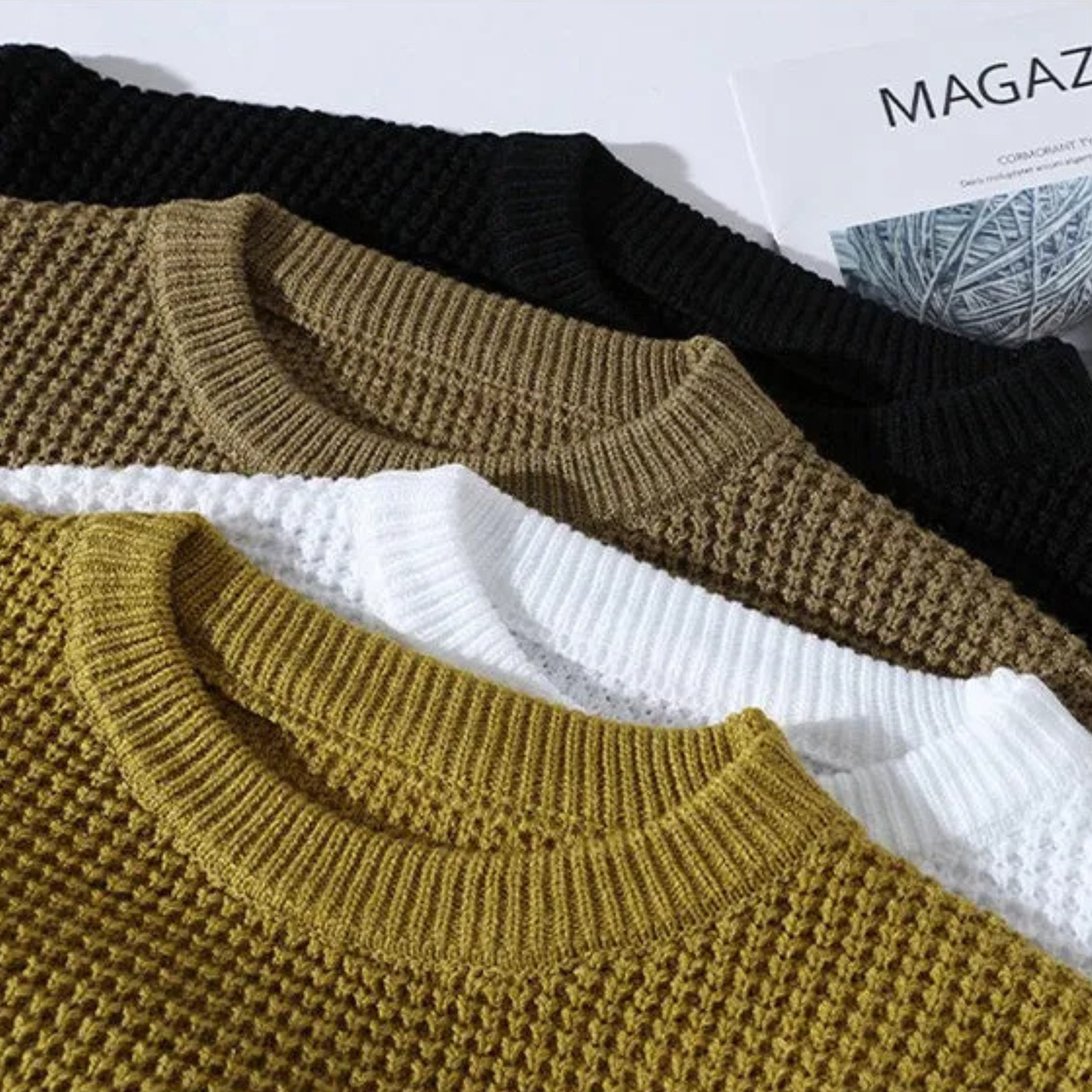 LAURENT MONACO | PULL EN MAILLE TEXTURÉ POUR HOMME