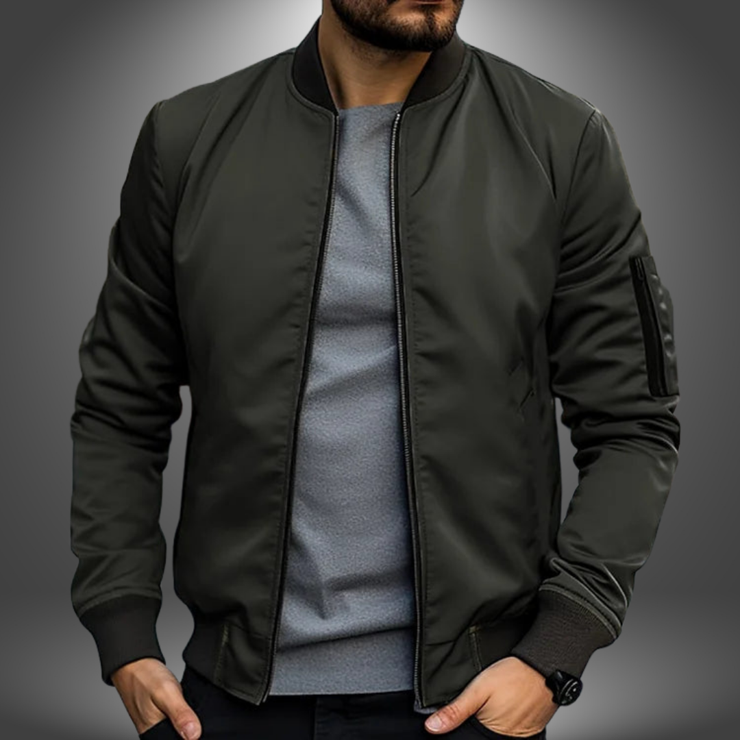 LAURENT MONACO | BOMBER CLASSIQUE ZIPPÉ POUR HOMME
